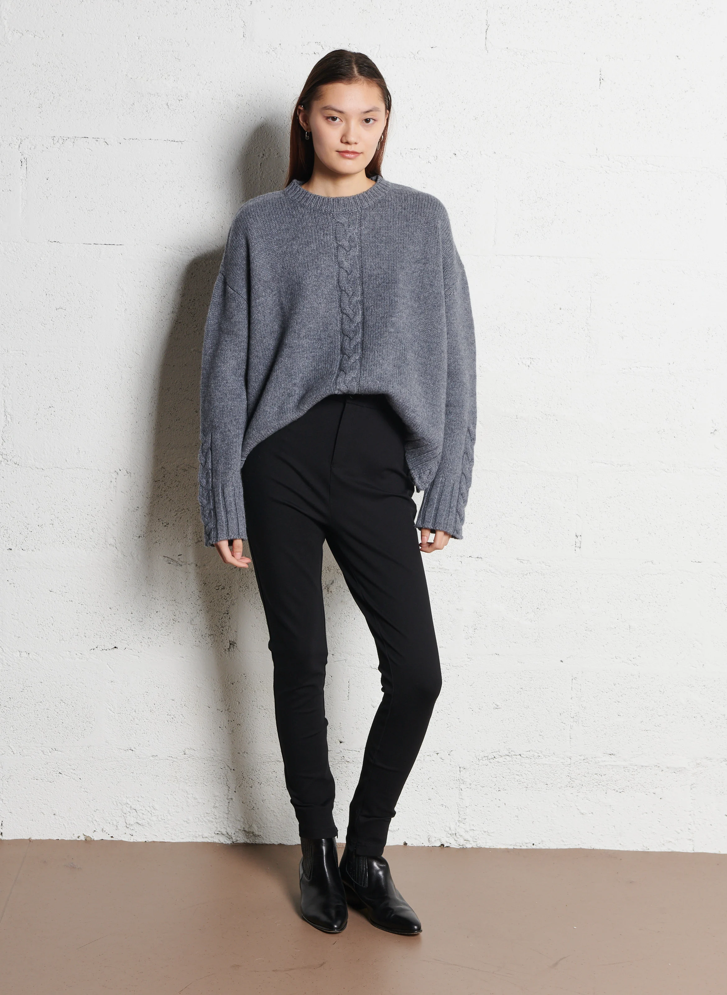 PLUME - Legging avec zippée | Noir