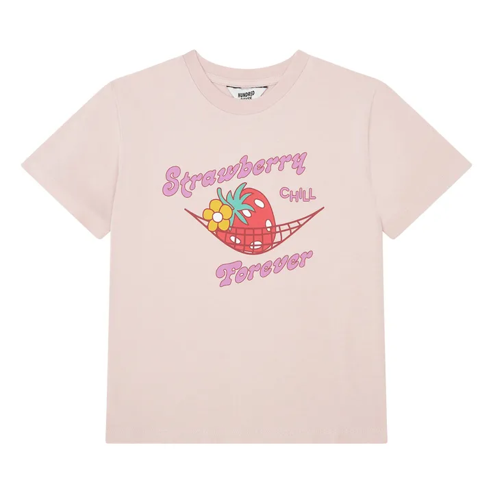 Hundred Pieces T-shirt Manches Courtes Coton Bio | Rose poudré