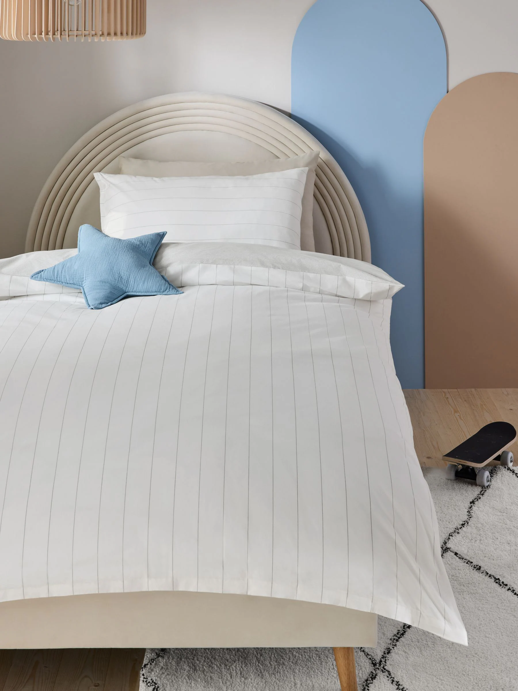 Superzachte 100% katoenen percale set van 200-draads dekbedovertrek en kussensloop
