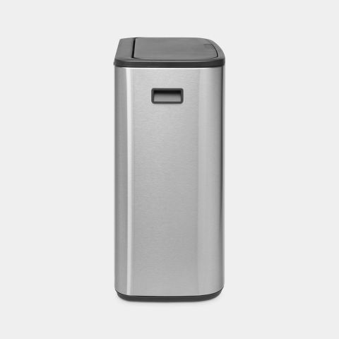 Bo Touch Bin, met 1 binnenemmer, 60 liter - Matt Steel Fingerprint Pro