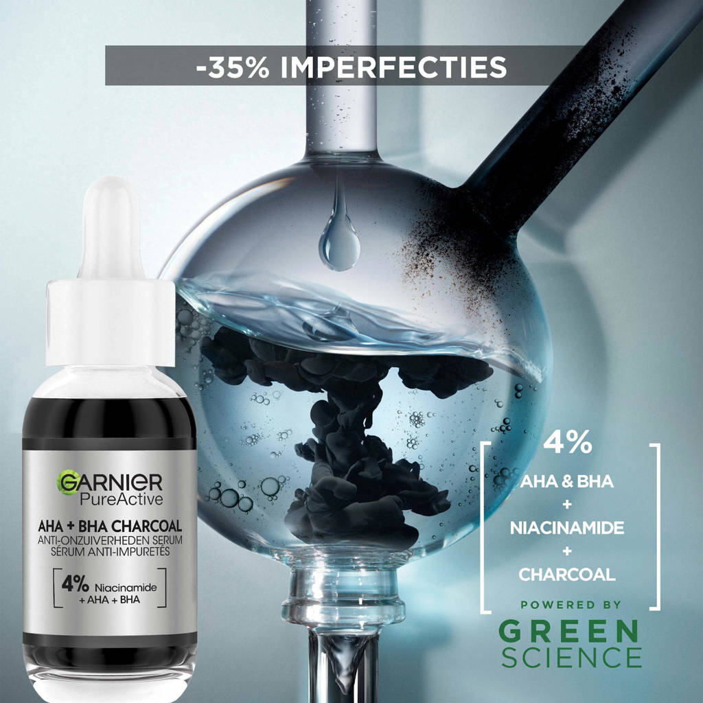 2de flesjes aangekochtAHA + BHA houtskool anti-onzuiverheden serum - 30ml