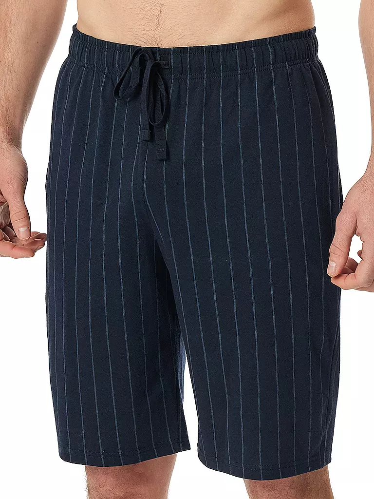 SCHIESSER Pyjama Shorts MIX + RELAX blau