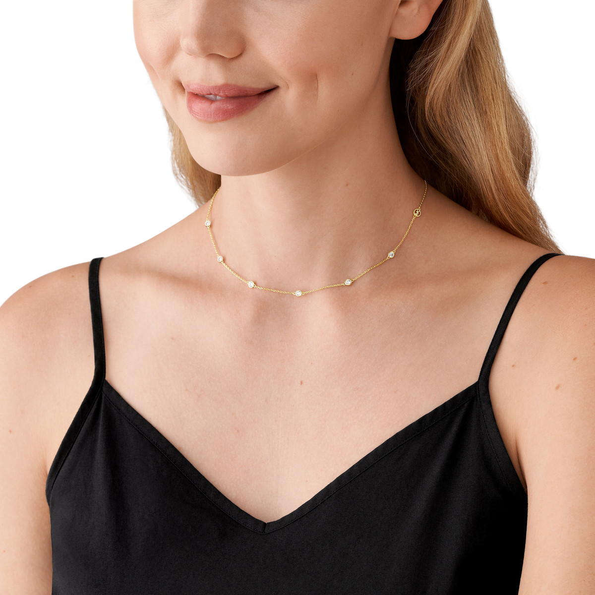 Collier MICHAEL KORS argent 925 doré zirconias 43 cm