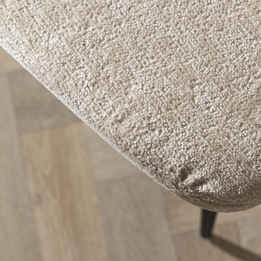 Bronx71 Barkruk River chenille beige 75cm