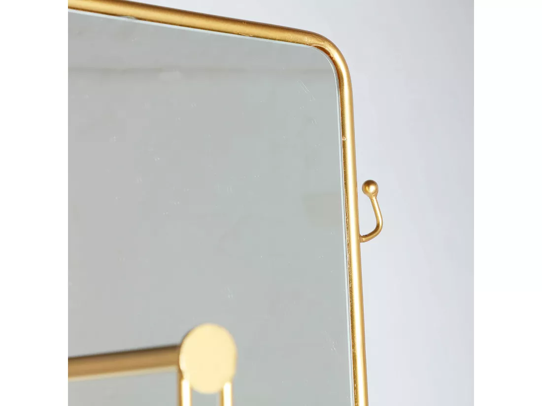 Miroir haute en fer doré 51x30x183 cm