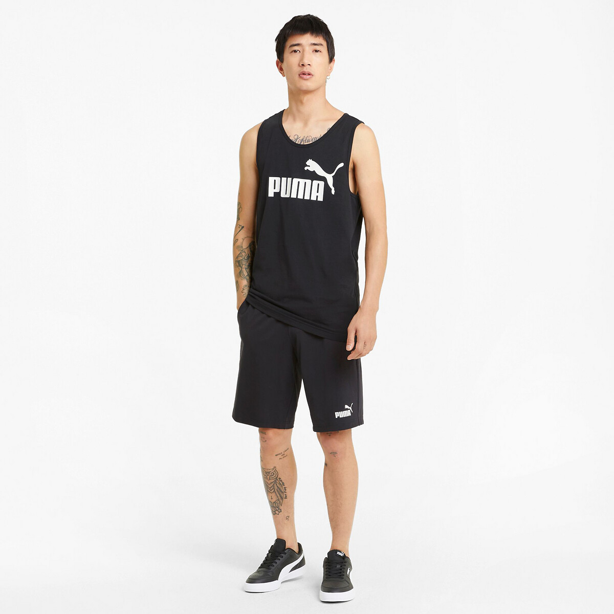 PUMA<br>Shorts com logo pequeno essencial