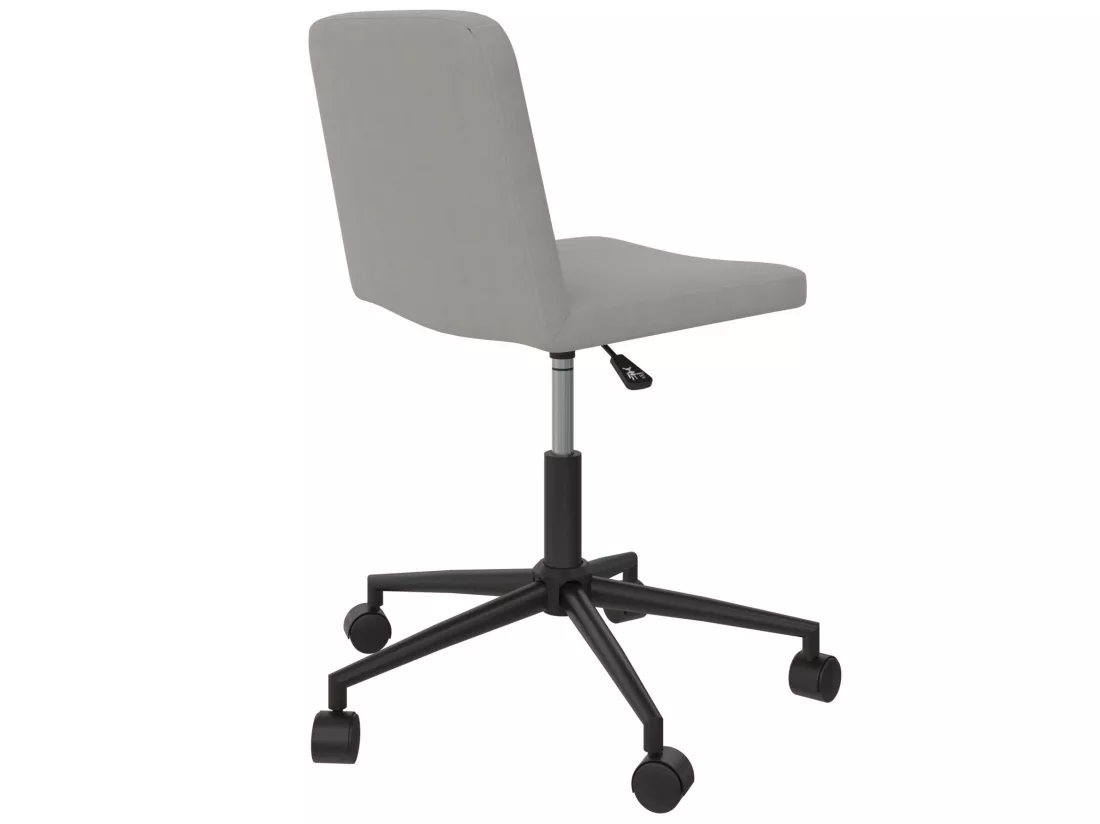 Corey | Chaise de bureau en tissu gris