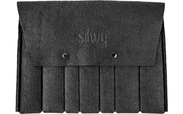 Silwy Reisebesteck-Set Edelstahl 5-tlg. + Etui
