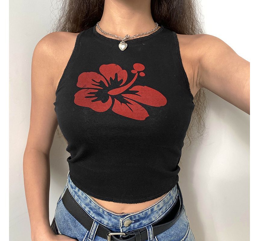 Sosana - Tanktop met bloemenprint