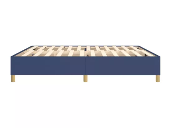 Sommier à lattes de lit Bleu 200x200 cm Tissu