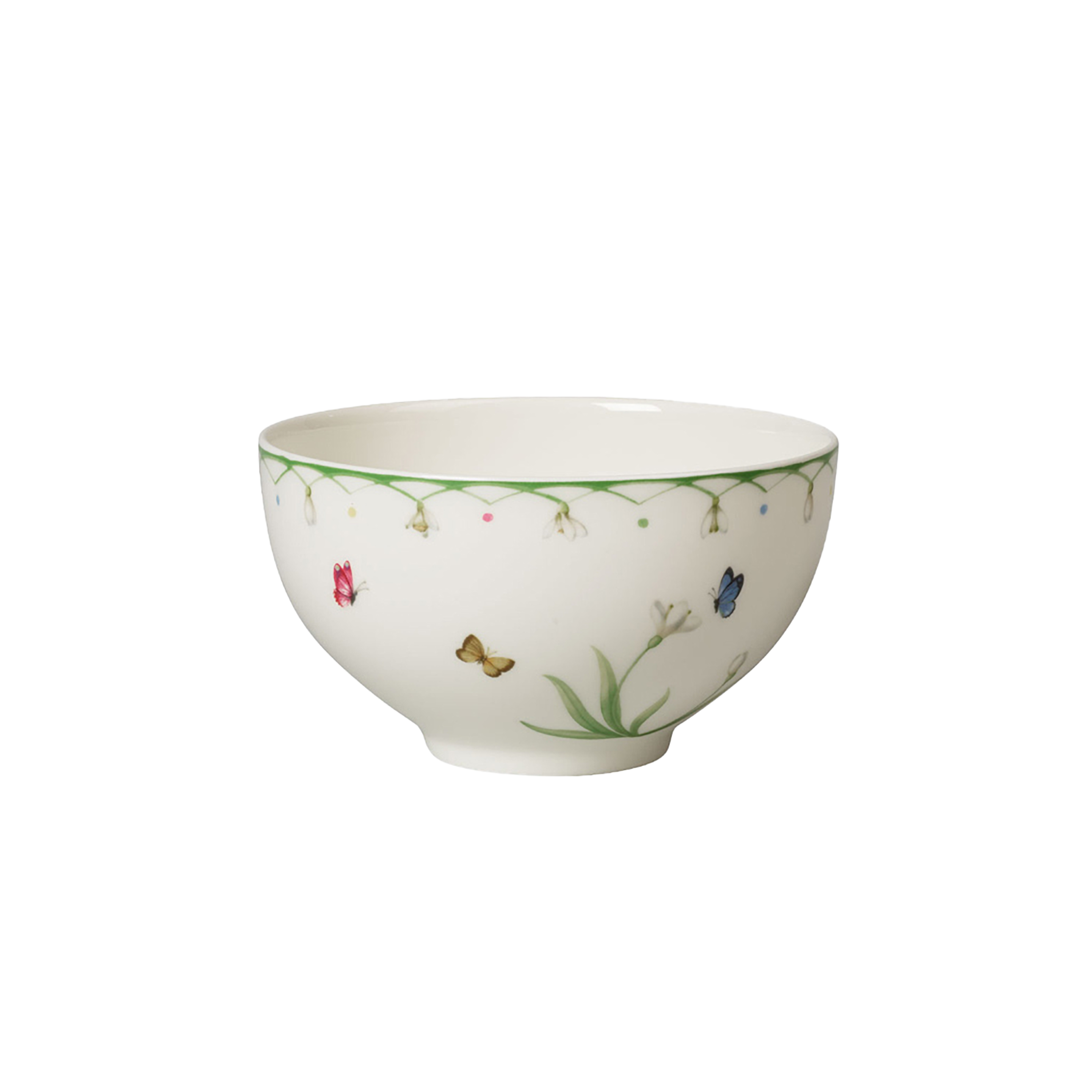 Colourful Spring Cereal bowl Green, 15.9 oz, Premium Porcelain