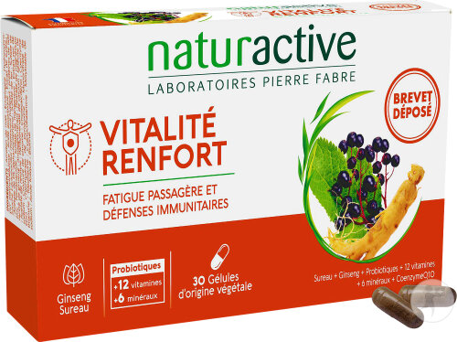 Naturactive Vitalité Renfort Fatigue Passagère Et Défenses Immunitaires 30 Gélules