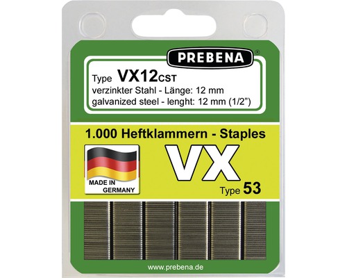 Nietjes Prebena Type VX12CST-B 1.000 stuks
