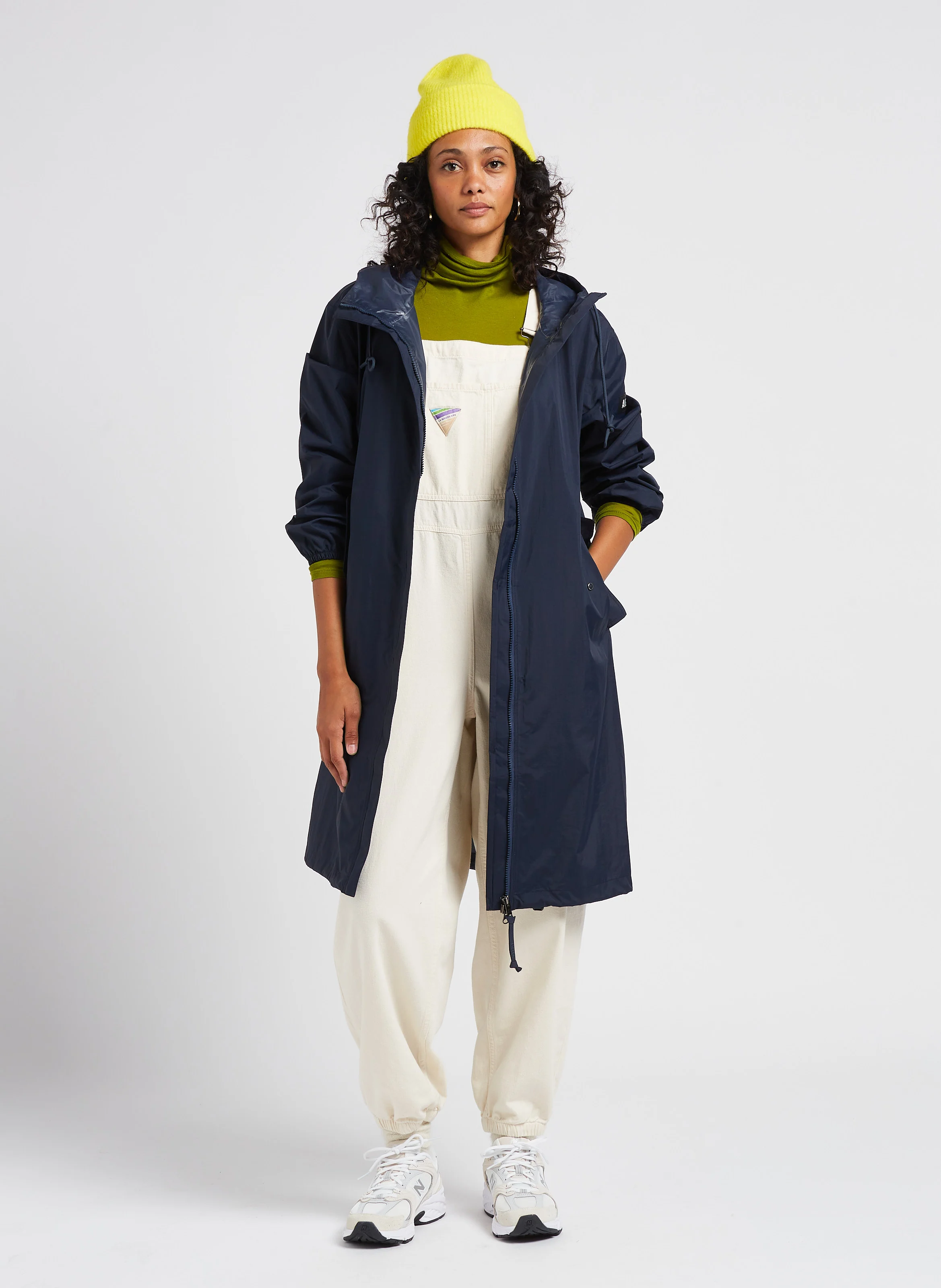 Imperméable à capuche | Bleu