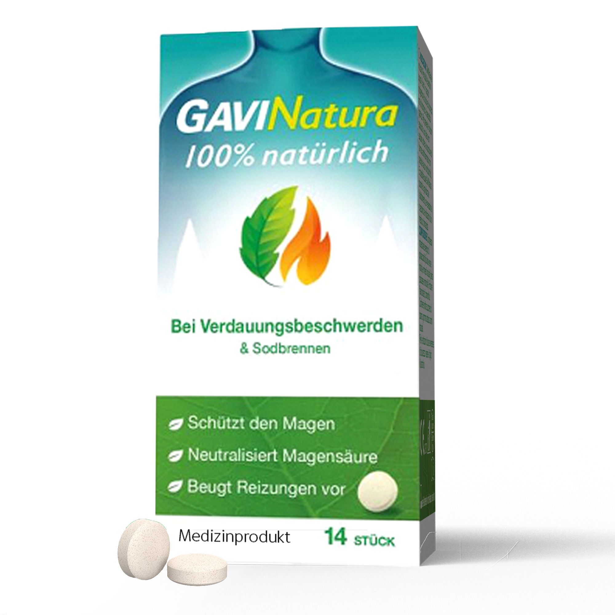 GAVINatura® Lutschtabletten bei Verdauungsbeschwerden & Sodbrennen