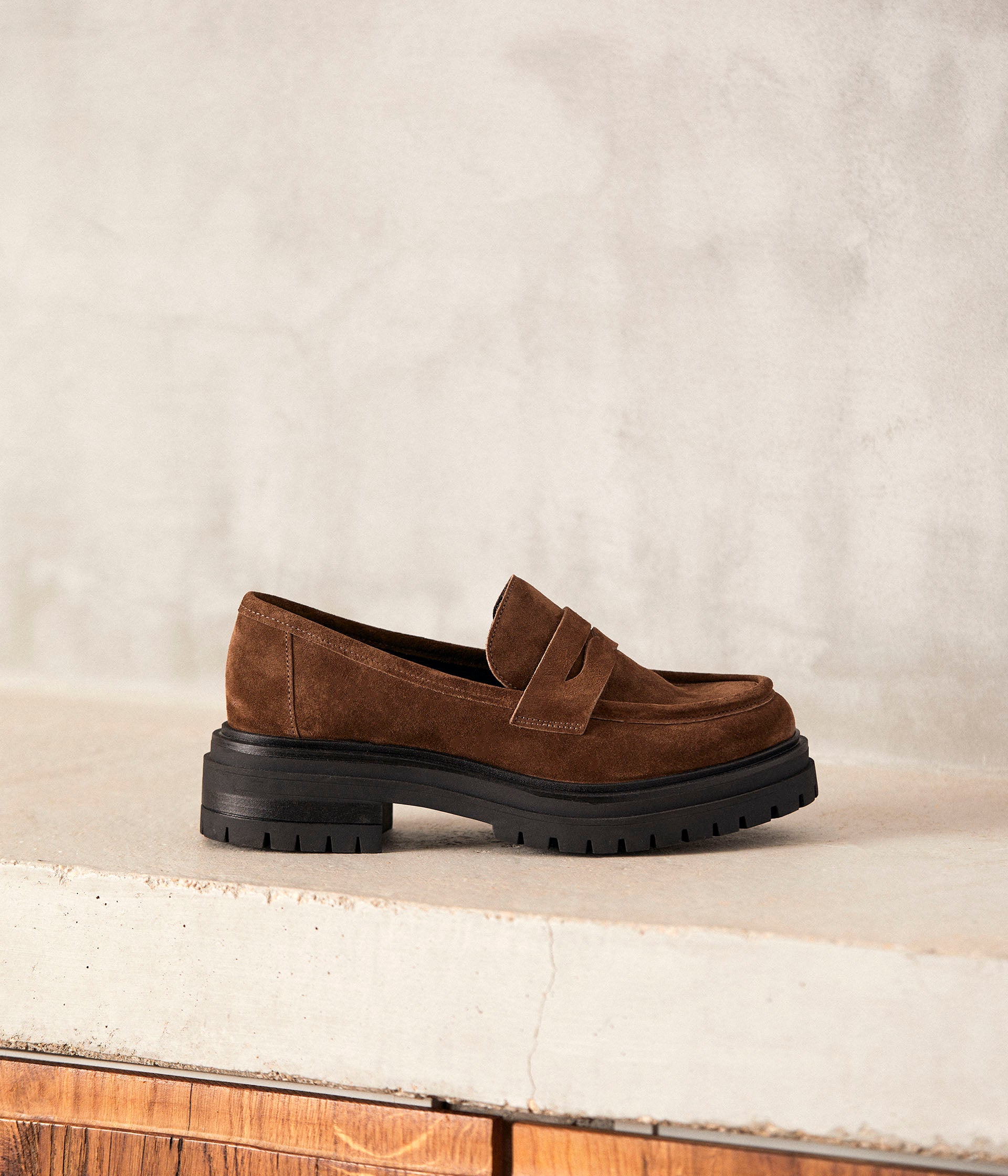 Mocassins velours marron Angelika
