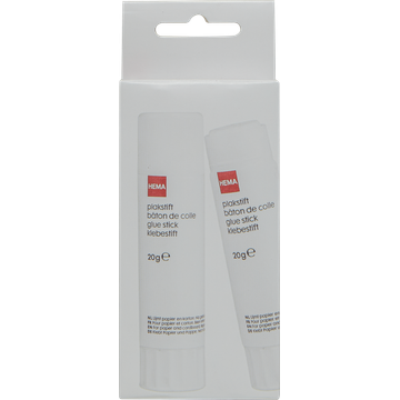 HEMA Plakstiften 20g 2 Stuks