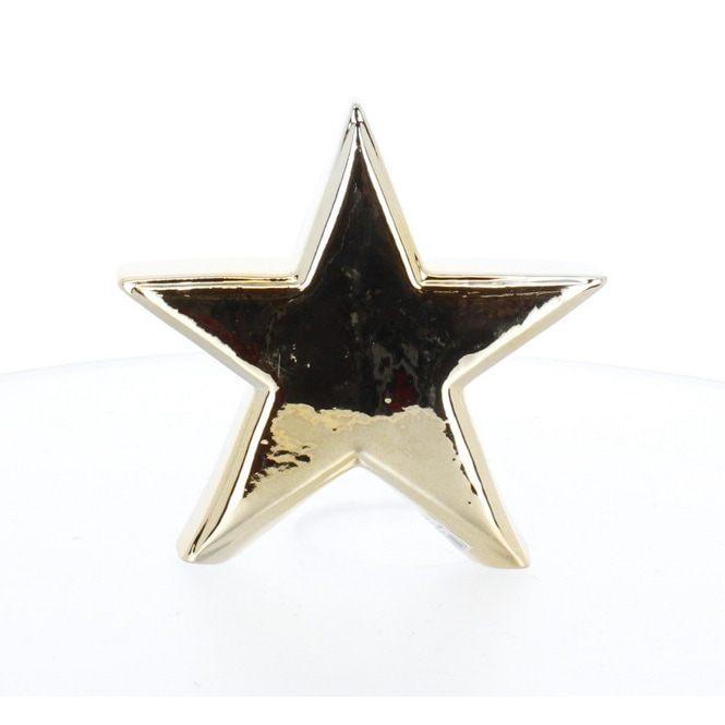 Stern gold - ca. 14 x 3,5 x 14 cm