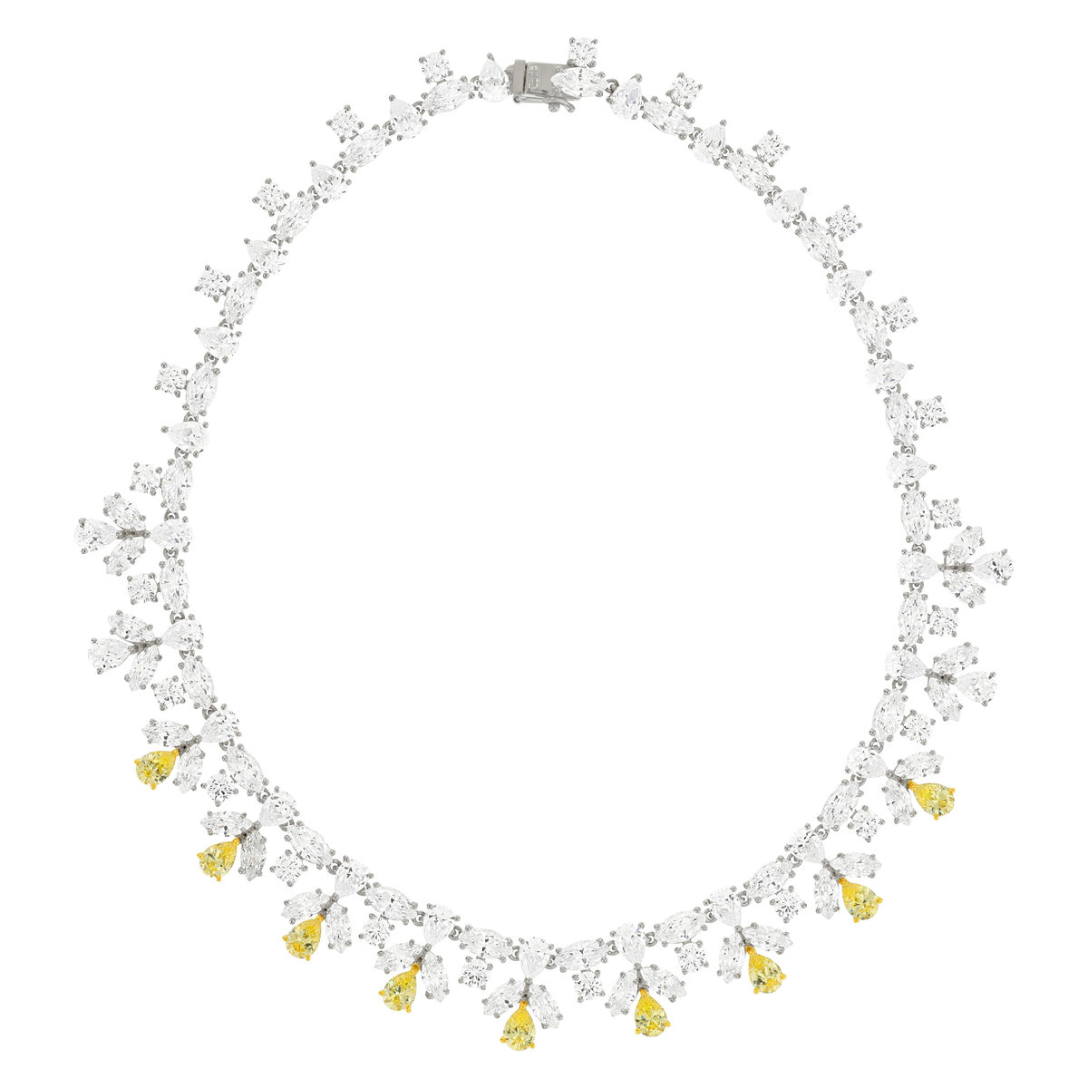 Collier argent 925 zirconias 40 cm