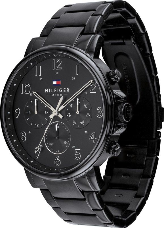 Tommy Hilfiger TH1710383 Heren Horloge 44 mm - Zwart
