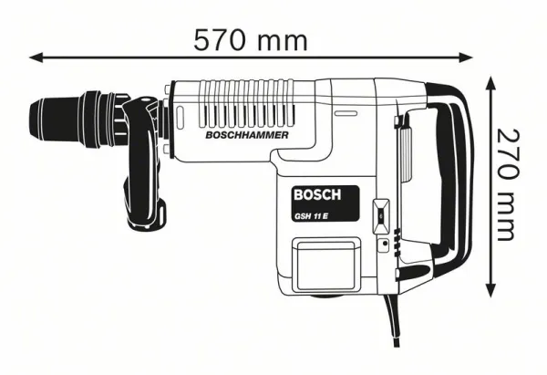 Bosch GSH 11 E slaghammer-kasse