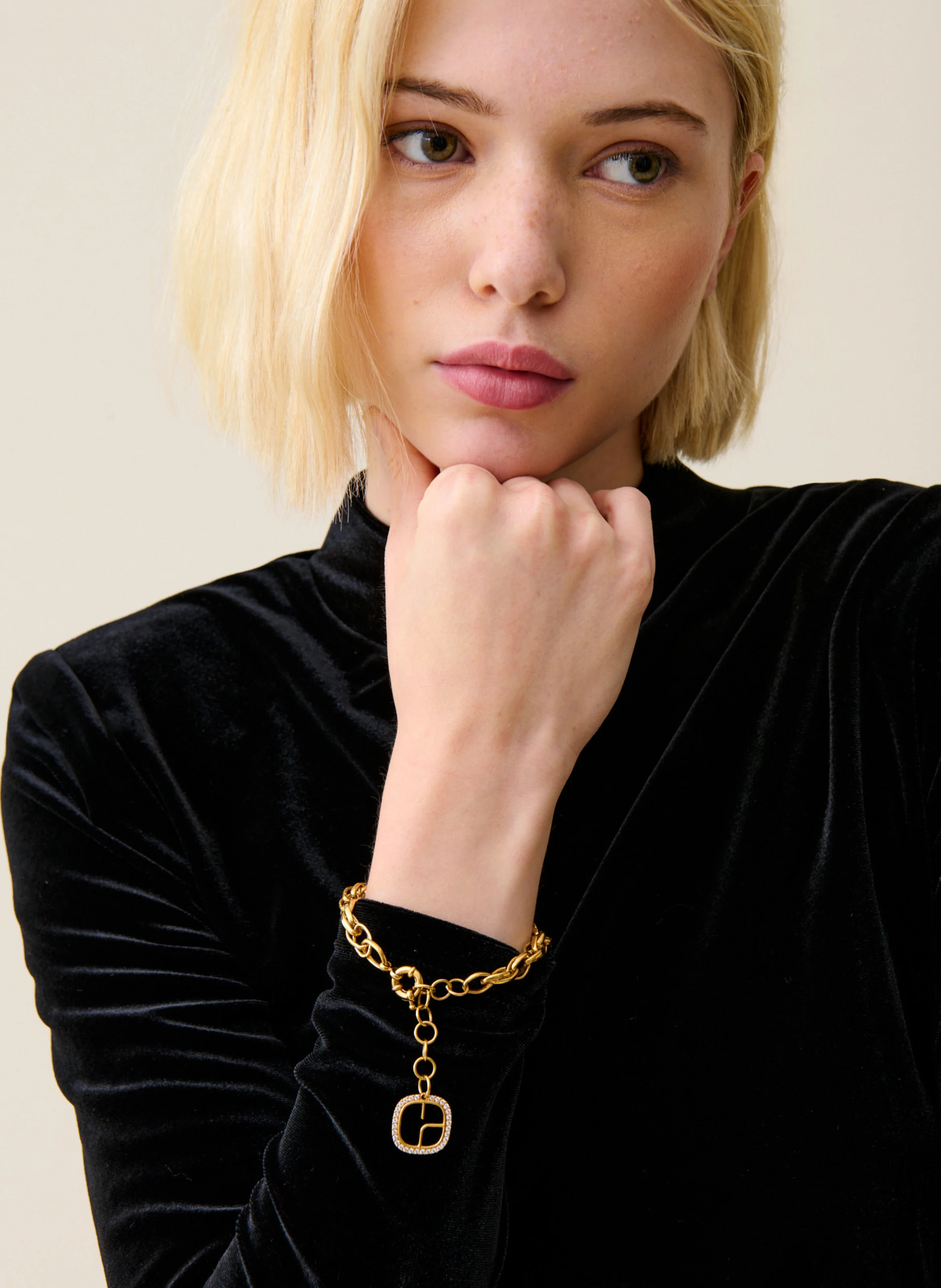 Bracelet fantaisie | Doré