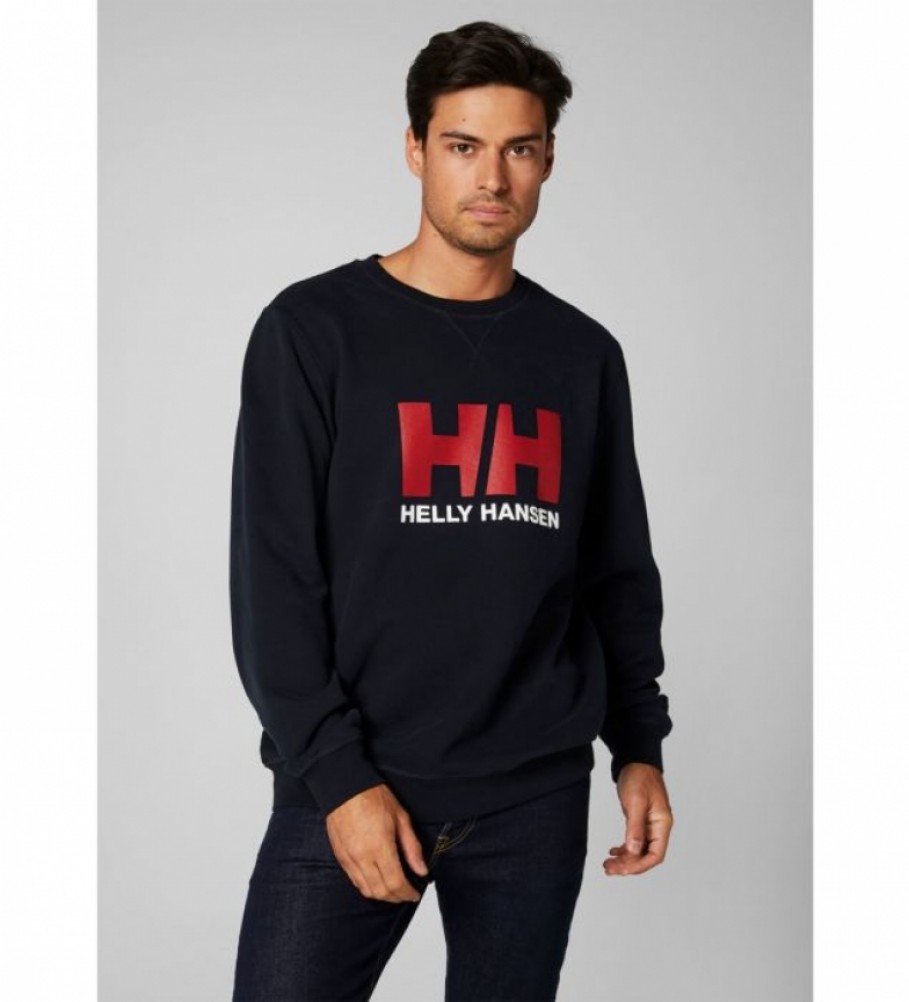 Moletom Helly Hansen HH Logo Crew Azul Marinho