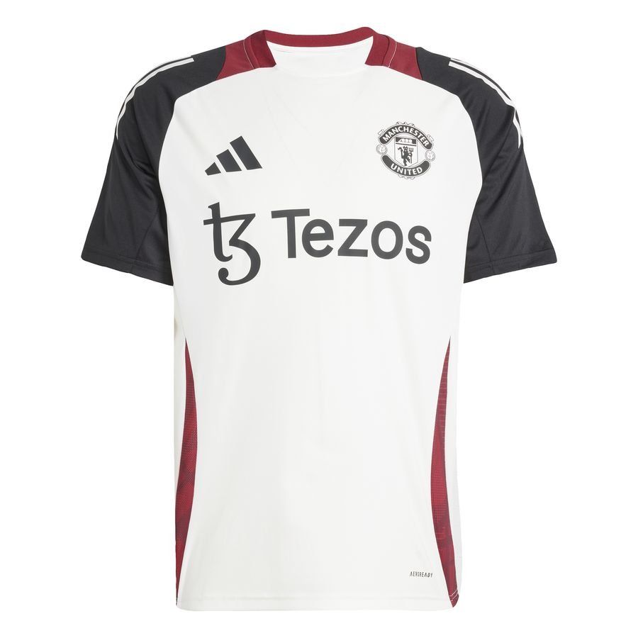 Manchester United T-shirt d'Entraînement Tiro 24 - Blanc/Noir