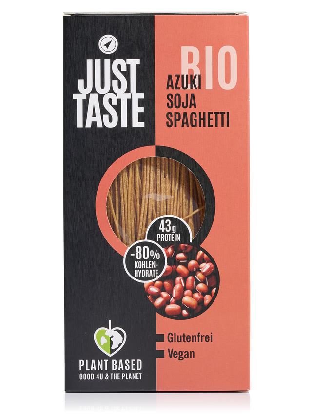 JUST TASTE Pasta-Set: Bio Azuki-Soja Spaghetti & Bärlauch-Koriander-Pesto