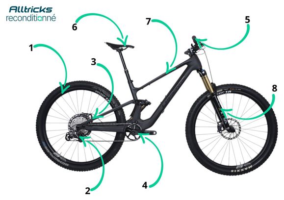 VTT Tout-Suspendu Lapierre Zesty CF 9.9 Shimano XTR 12V 29' Gris 2024 - Produit Reconditionné