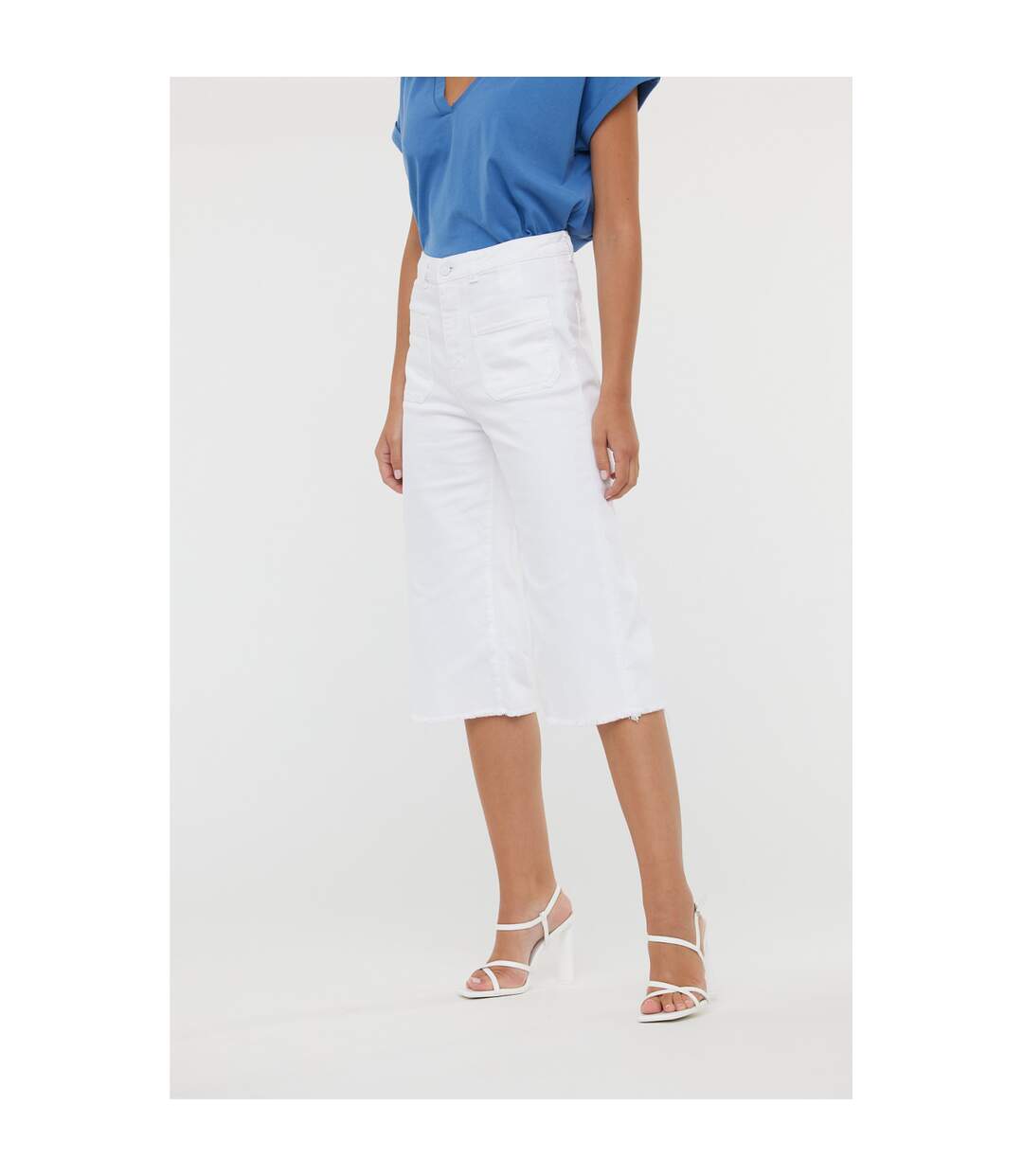 Pantalons coton pantacourt JELINI