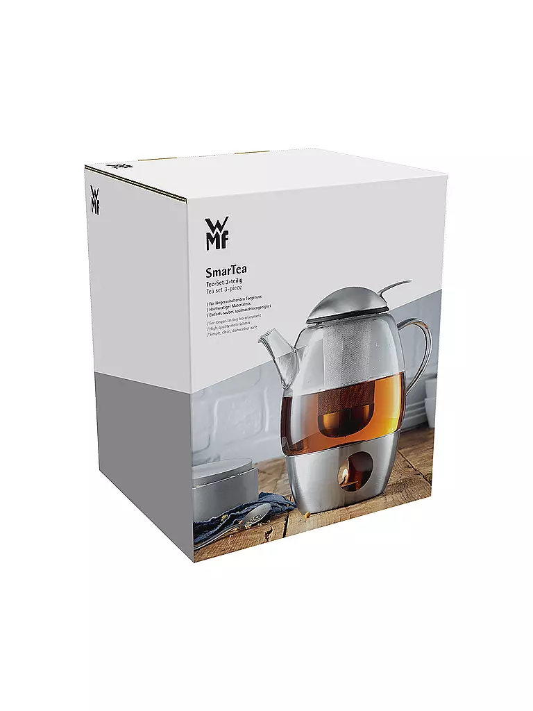 WMF Tee-Set 3-teilig SmarTea 1,0l transparent