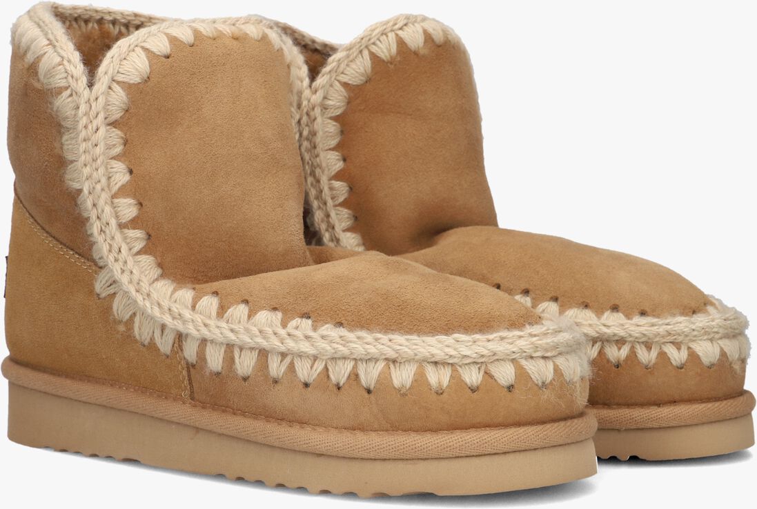 beige mou vachtlaarzen eskimo 18 glitter logo