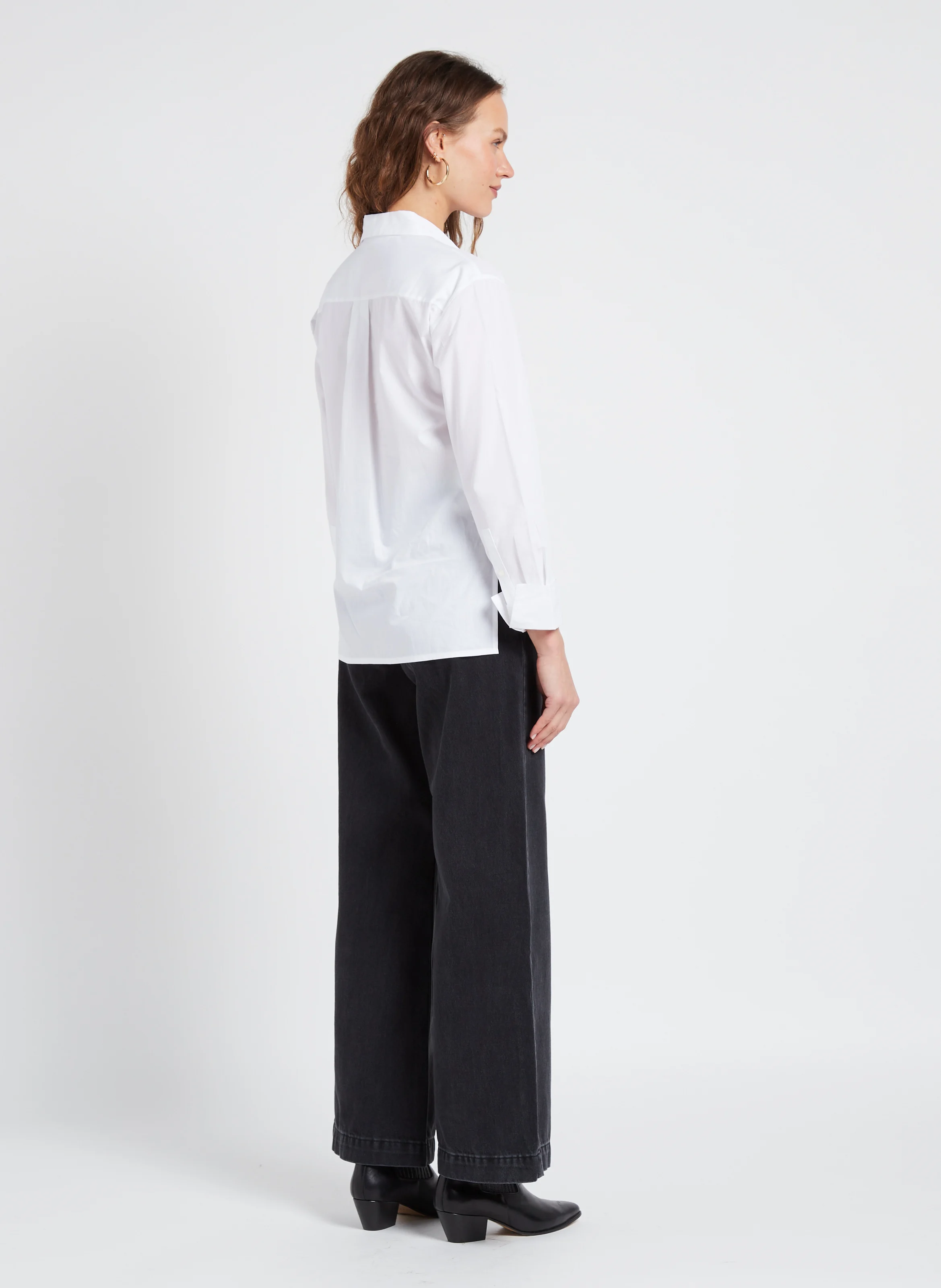 Jean baggy en coton | Noir