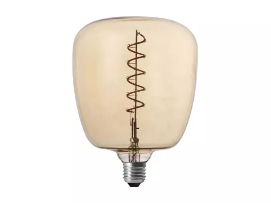 Ampoule carrée LED ambré 14 cm Lot de 2
