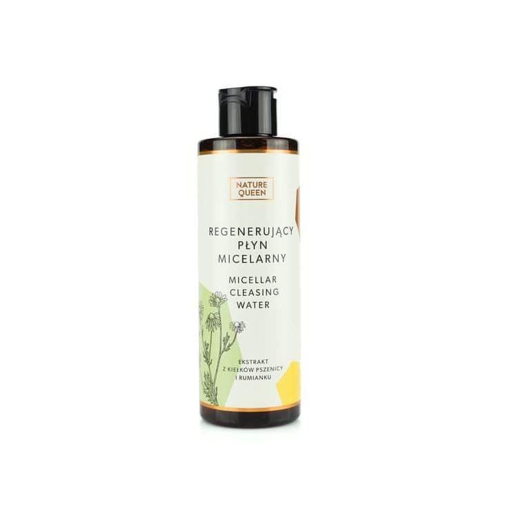 Nature Queen regenererend micellair water met tarwekiemen en kamille-extract 200 ml