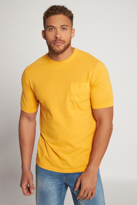 T-Shirt, Halbarm, Brusttasche, Rundhals