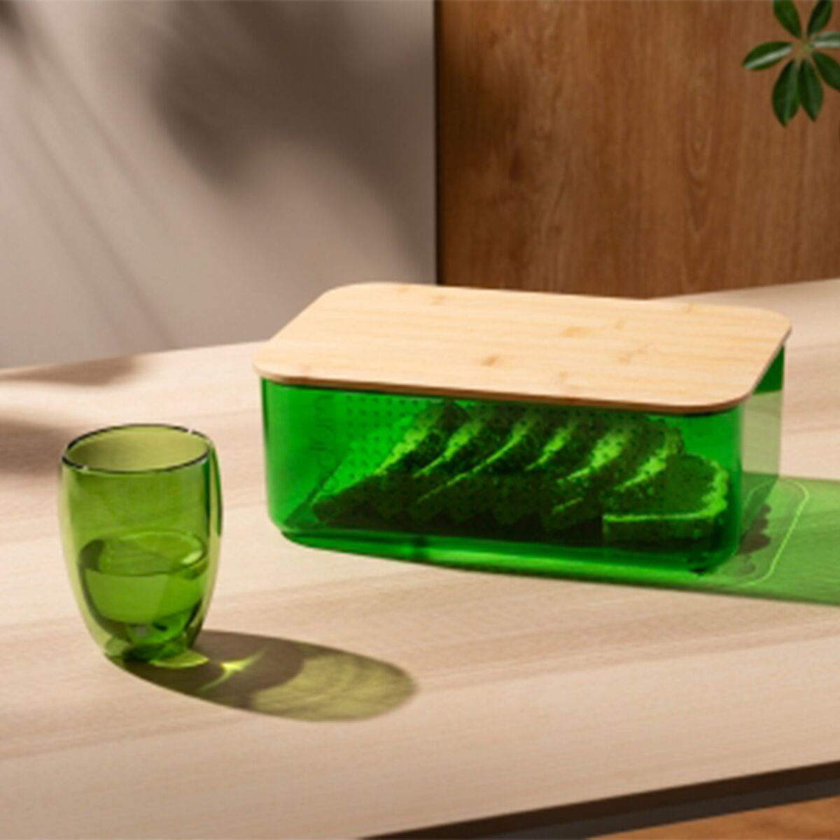 PAVINA dobbeltvegget glass 35 cl 2-pakning, grønn