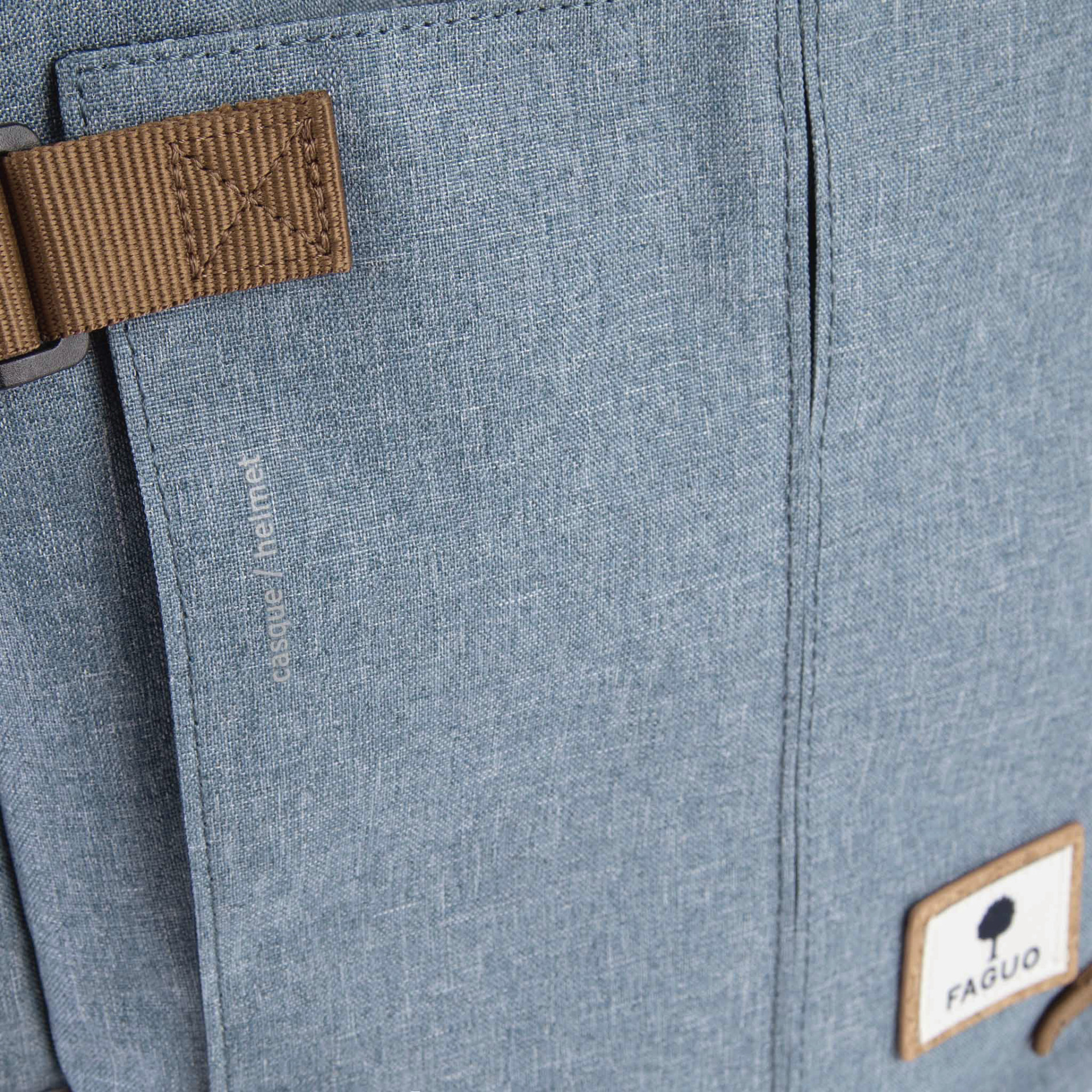 Sac à dos bleu vegan polyester recyclé - modèle commuter