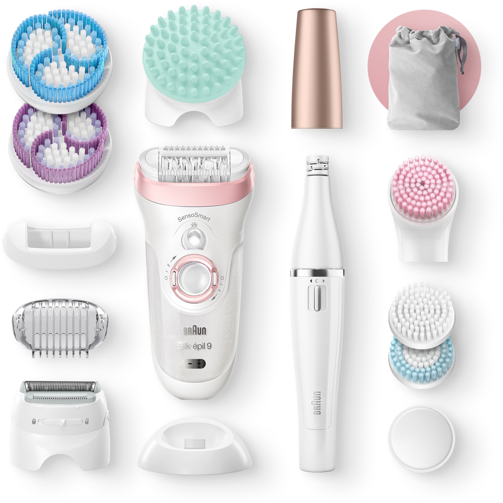 Braun Epiliergerät Silk-épil 9-995 SensoSmart Beauty Set 9