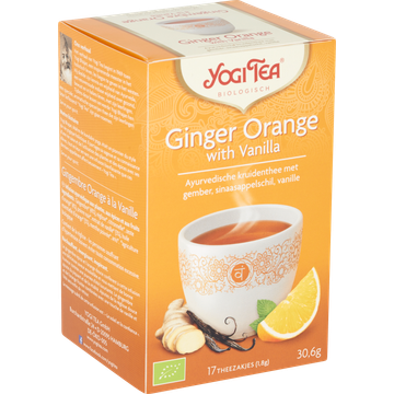 Yogi Tea Biologisch Ginger Orange with Vanilla 17 Stuks 30,6 g