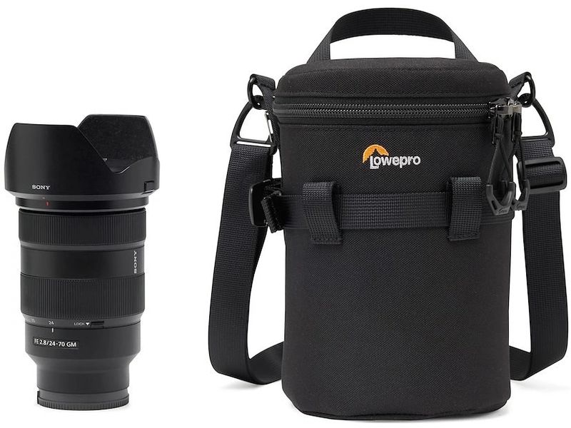 Lowepro Objektivtasche ProTactic LCS 11 x 18 III Gepolsterte Tasche mit Zurrgurt für Objektive bis zu 11 cm Durchmesser und 18 cm Länge