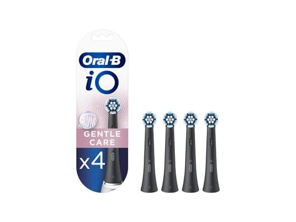Oral-B Gentle Care Tannbørstehoveder - Svart - 4-pakning