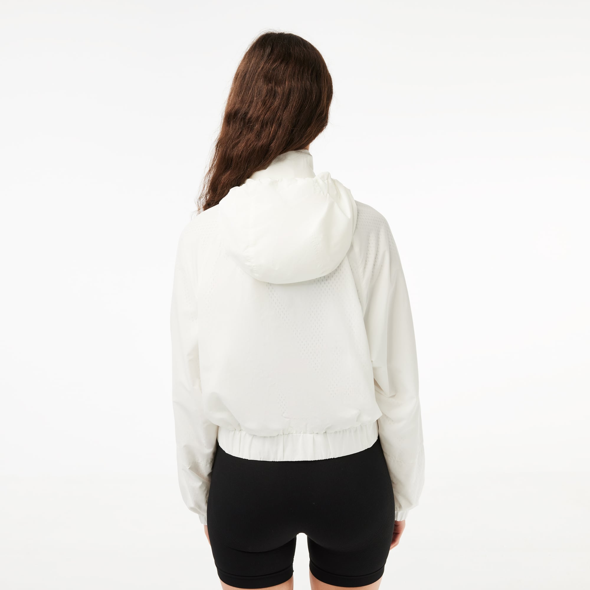 Veste courte Sportsuit zippée en nylon à capuche Manteaux & Vestes - Blanc - Lacoste - Femme