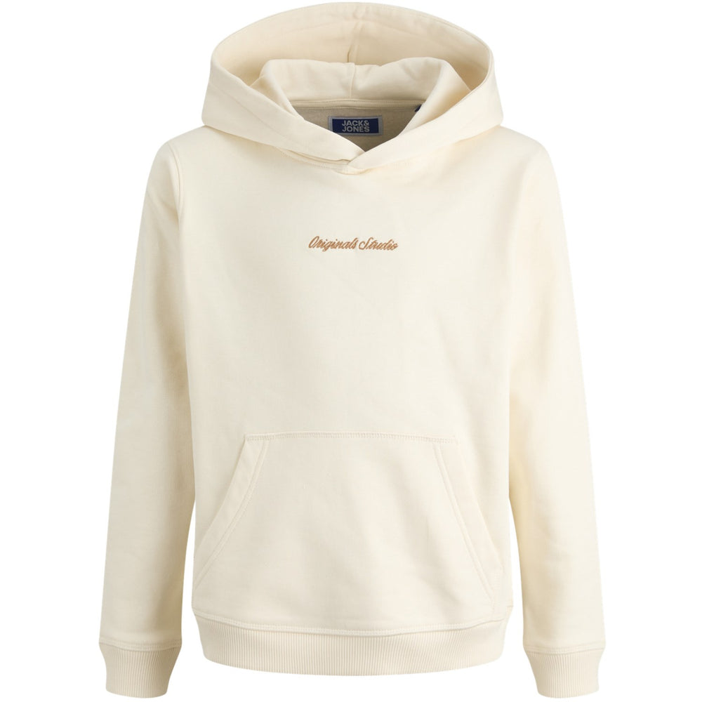 Køb Jack & Jones Junior Antique White Jornorrebro Emb Sweat Hætte Noos Jnr