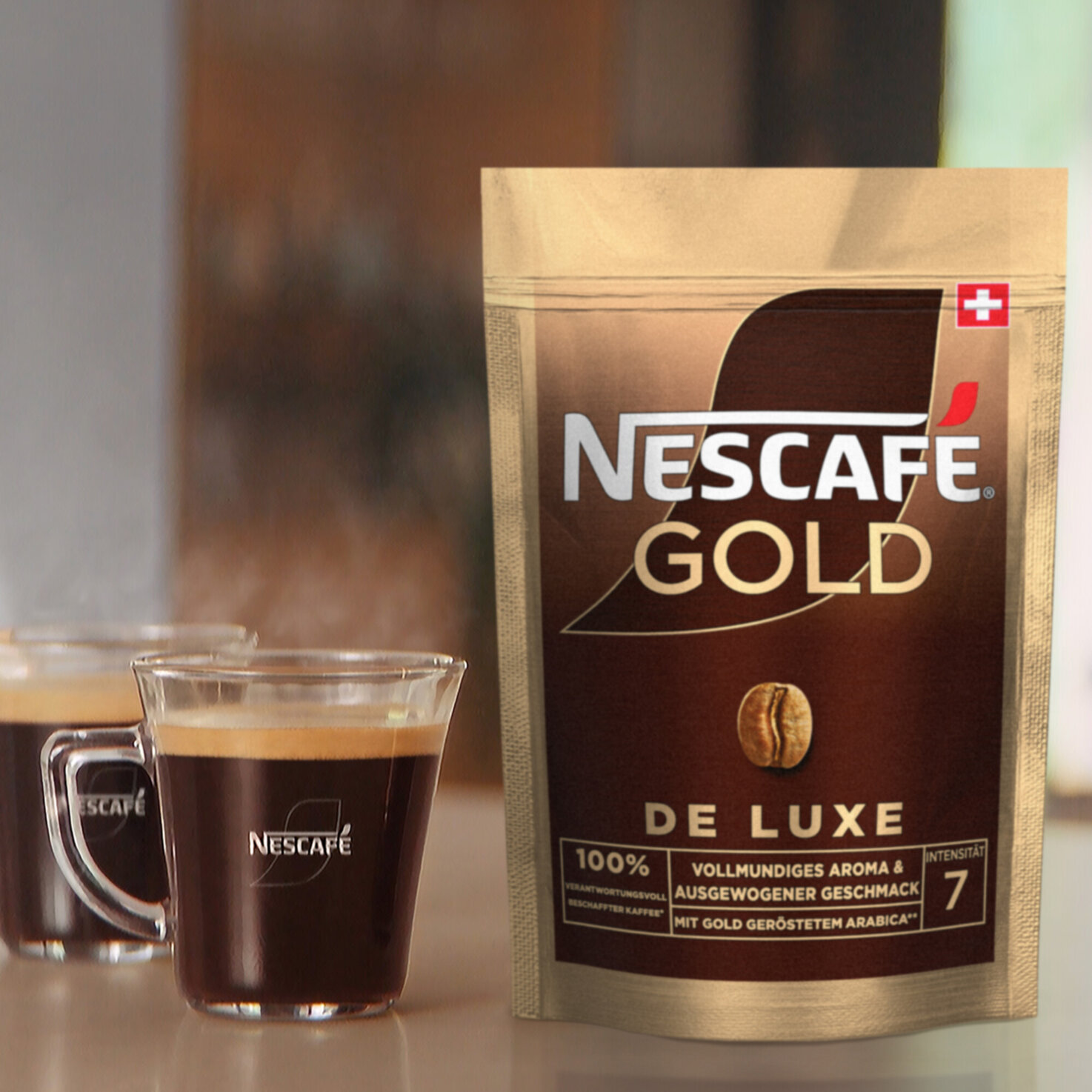 Nescafé Gold De Luxe löslicher Kaffee Beutel