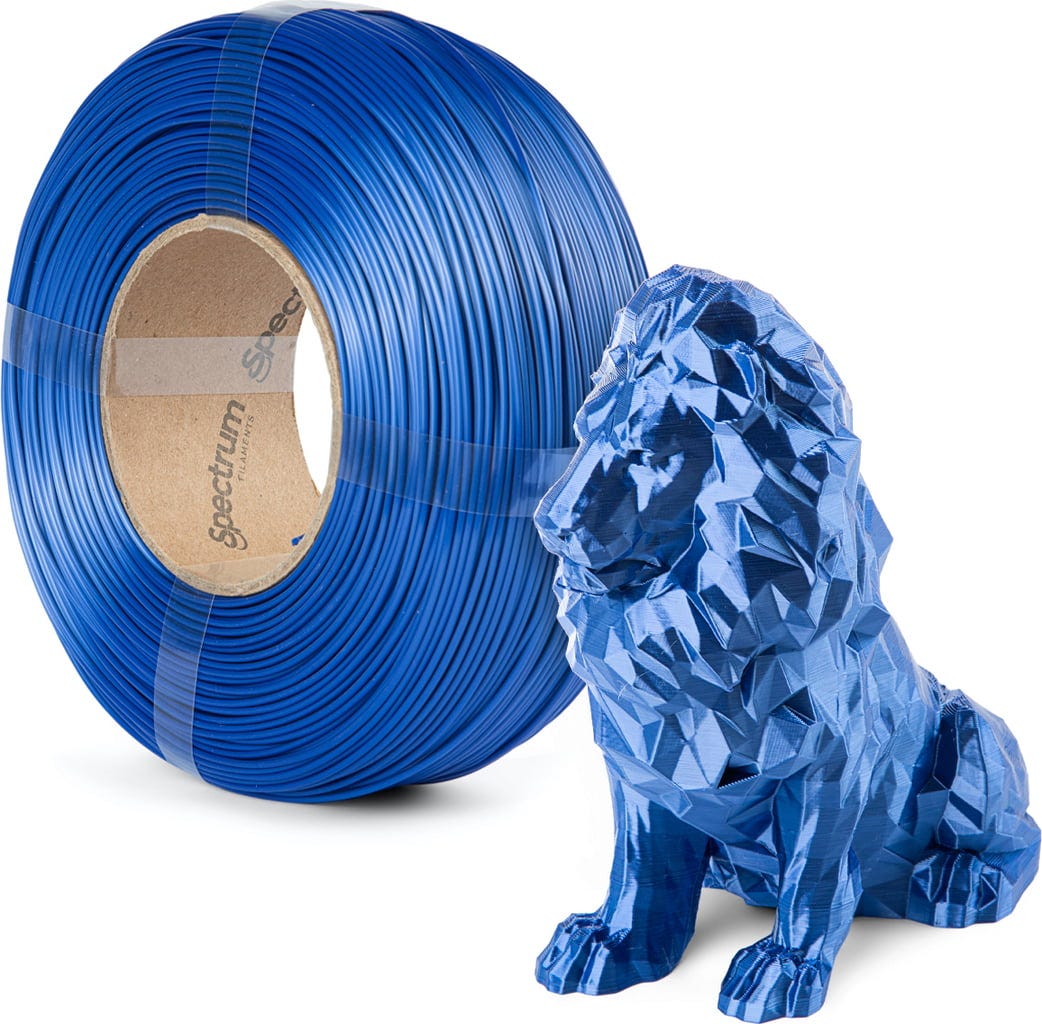 Spectrum  ReFill PLA Silk Indigo Blue, 1,75 mm / 1000 g    Refill PLA mit Silk Effekt in Indigo Blue