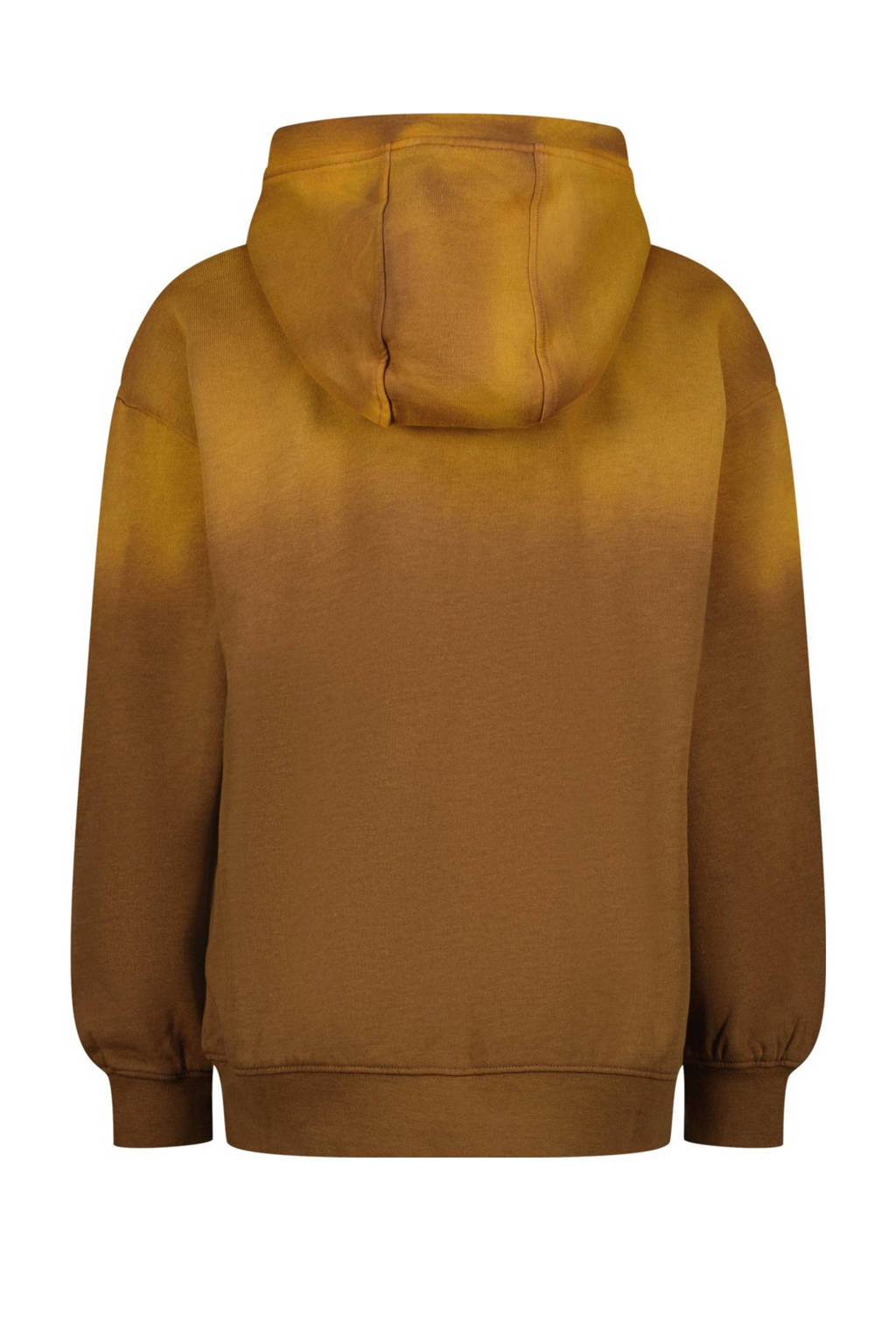Vingino hoodie Nyx met printopdruk warm bruin/okergeel
