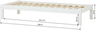 Hoppekids Flatbed 70x160, White