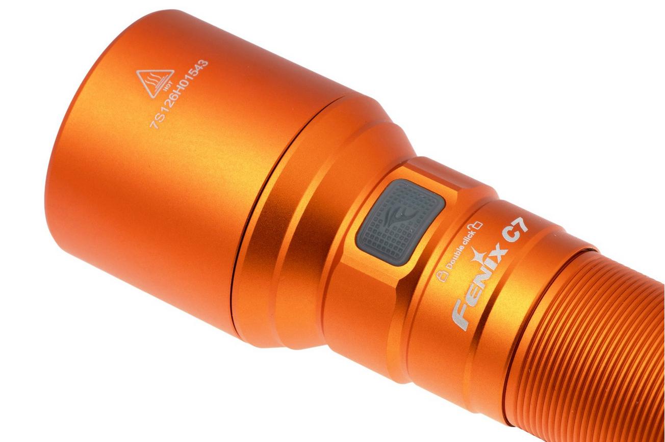 Fenix C7 oplaadbare zaklamp, 3000 lumen, oranje